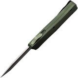 Mantis Automatic OTF Knife Green Aluminum 440C Stainless Tanto Blade OTF818