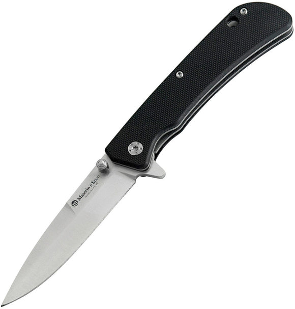 Maserin Sport Linerlock Black Folding Knife 46006g10n