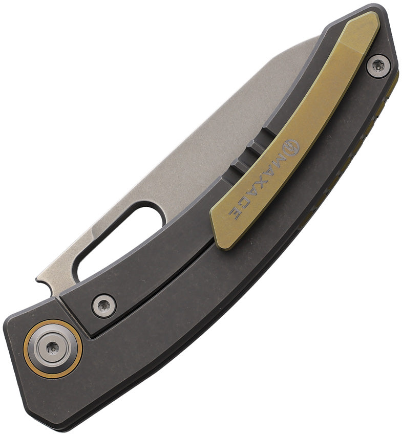  Cool Hand 5.2'' Carbon Fiber Folding Knife, 2'' Polished Black  Mirror Ceramic Blade, EDC Foldable Pocket Knife, Liner Lock, 1.5 OZ Light  Wight, Ambi Thumb Stud : Tools & Home Improvement