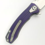 Maxace Balance M Pocket Knife Linerlock Purple G10 Folding M390 Blade MBM204