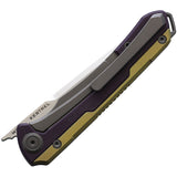 Maxace Kestrel Purple & Gold G10 Bohler M390 Folding Front Flipper t201