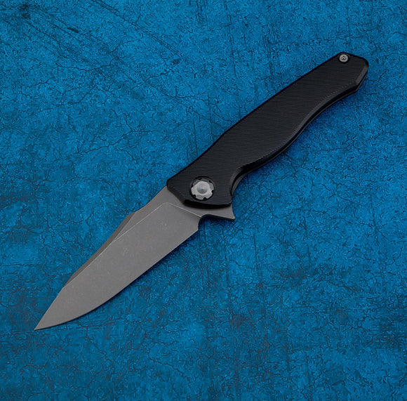 Maxace Killer Whale 2.0 Framelock Black TC4 Titanium Folding ASP-60 Knife MKW201