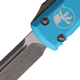 Microtech Automatic Ultratech OTF Knife Turquoise Aluminum Apocalyptic Drop Point Blade 12110APTQ