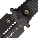 Microtech SBD Dagger Black Carbon Fiber Double Edge Fixed Blade Knife 2011DLCCFS