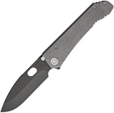 Medford 187 DP Framelock Gray Titanium Folding D2 Steel Pocket Knife 002DP01TM