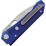 Medford 187 DP Framelock Blue Titanium Folding D2 Tool Steel Pocket Knife 002DTQ37A2