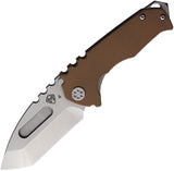 Medford Praetorian Genesis Brown G10 & Titanium Folding S45VN Knife 028STT09TM