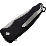 Medford Smooth Criminal Knife Button Lock Black Aluminum Folding S35VN 039STQ42AB