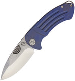Medford Theseus Framelock Blue anodized titanium S35Vn Folding Knife 40sst37a2