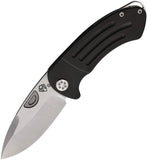 Medford Theseus Framelock Black Titanium Folding D2 Tool Steel Pocket Knife 040STQ30PV