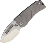 Medford Der Hund (Hunden) Tumbled Gray Tumbled Titanium S35VN Folding Knife 203ST01TM