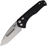 Medford Automatic Swift Button Lock Black Folding Knife  OPEN BOX