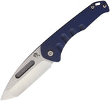 Medford Praetorian Slim Framelock Blue Titanium Folding S35VN Knife 208STT37A2