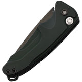 Medford Automatic Smooth Criminal Knife Button Lock Green Aluminum S45VN Blade A39SPQ40AG