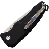 Medford Automatic Smooth Criminal Knife Button Lock Black Aluminum S35VN Blade A39STQ42AB
