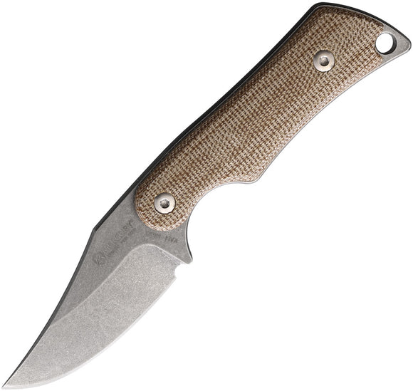 Mercury Kali Brown Micarta N690 Clip Point Fixed Blade Knife w/ Sheath 9KALICPNC