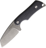 Mercury Kali Black G10 N690 Sheepsfoot Fixed Blade Knife w/ Sheath 9KALISFBKG10