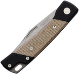 Mercury LUC Slip Joint Tan Micarta & Aluminum Folding Elmax Pocket Knife 9LUCCNC