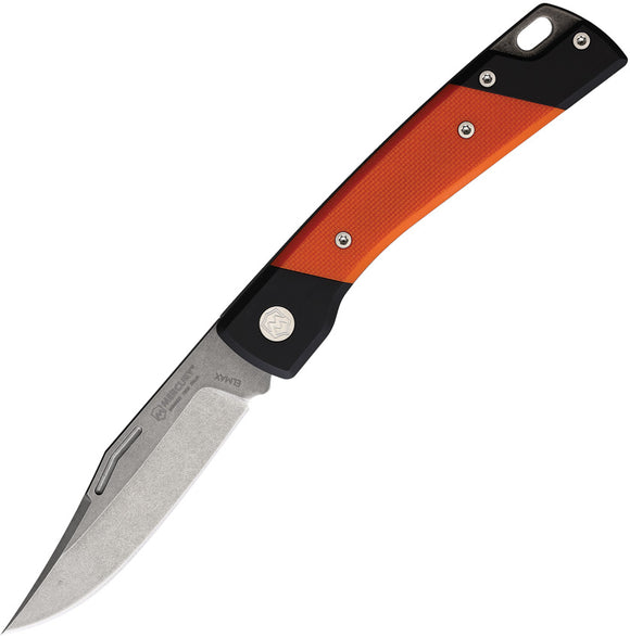 Mercury LUC Slip Joint Orange G10 & Aluminum Folding Elmax Knife 9LUCG10AC