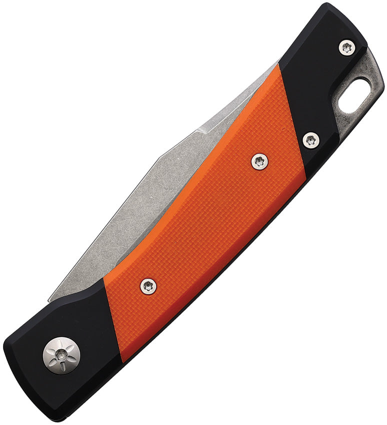 Mercury LUC Slip Joint Orange G10 & Aluminum Folding Elmax Knife 9LUCG