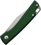 Mercury LUC Slip Joint Green Aluminum Folding Elmax Clip Pt Pocket Knife 9LUCVC