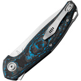 MKM-Maniago Knife Makers Goccia Linerlock Artic Storm CF Folding Knife GCCFA