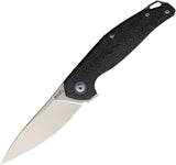 MKM-Maniago Knife Makers Goccia Linerlock Carbon Fiber Folding M390 Knife GCCF   - On Sale