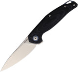 MKM-Maniago Knife Makers Goccia Linerlock Black G10 Folding M390 Knife GCGBK   - On Sale