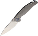MKM-Maniago Knife Makers Goccia Linerlock Gray Titanium Folding M390 Knife GCT   - On Sale