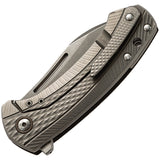 MKM-Maniago Knife Makers Colvera Framelock Lionsteel Green Canvas Micarta Folding Knife L025