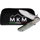 MKM-Maniago Knife Makers Clap Linerlock Titanium Folding Pocket Knife LS01GNT