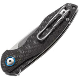 MKM-Maniago Knife Makers Timavo Linerlock Viper Carbon Fiber Folding Knife v025- On Sale