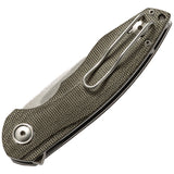 MKM-Maniago Knife Makers Timavo Linerlock Viper Green Folding Knife v027- On Sale