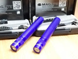 MagLite LOT OF 2 Solitaire Single AAA Cell Purple Aluminum Flashlight