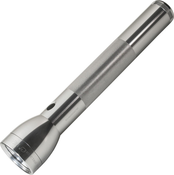 Mag-Lite Flashlight 3rd Generation LED 3D Battery Silver Aluminum Body 50070