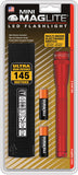 MagLite Mini 2AA Cell Battery Red Aluminum LED Flashlight + Belt Holster 53041
