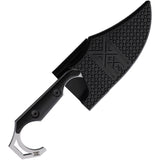 Midgards-Messer Valdis Molon Labe Black TPU Satin D2 Steel Fixed Blade Knife 011