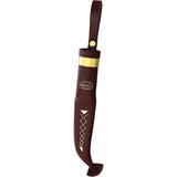 Marttiini Bear Fixed Blade Knife Waxed Curly Birch Stainless Steel Drop Point 549011