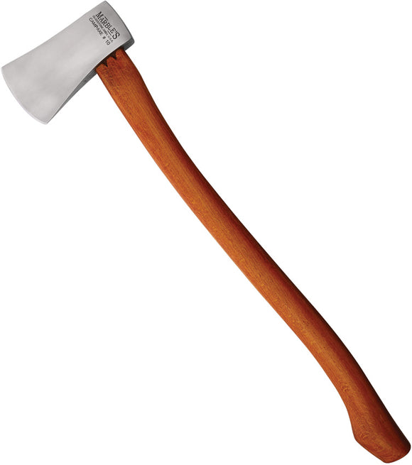 Marbles No 10 Camp Smooth Brown Wood Stainless Steel Axe 010