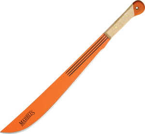 Marbles 24" Orange Machete Natural wood handle 12718