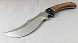 Marbles Upswept Wide Belly Full Tang Zebra Wood Skinner Knife - 289