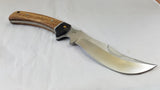 Marbles Upswept Wide Belly Full Tang Zebra Wood Skinner Knife - 289