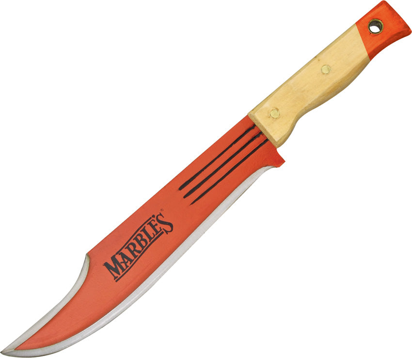 Marbles 14.75 Orange Jungle Bowie natural wood handle 310410 – Atlantic  Knife Company