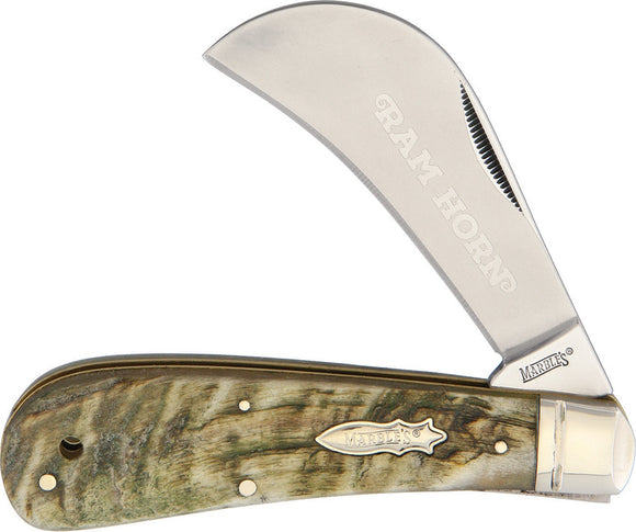 Marbles Knives Rams Horn Hawkbill Folding Pocket Knife 364