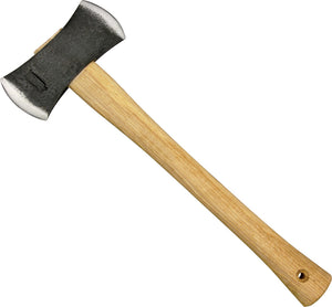Marbles 14.5" Double Bit Axe Hickory Wood Handle 1045 High Carbon Head 700DB