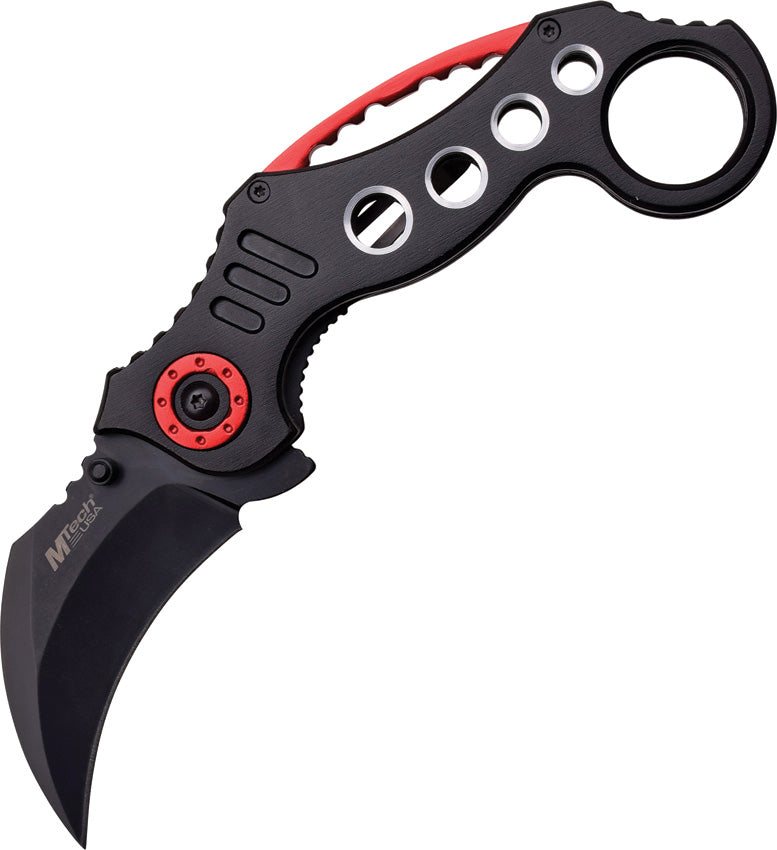 MTech Red Fixed Blade Knife Set