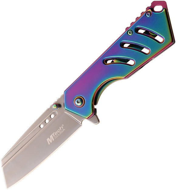MTech Framelock Pocket Knife A/O Spectrum Aluminum Folding Stainless A1174RB