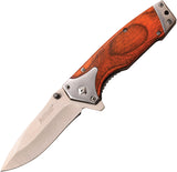 MTech Pakkawood Linerlock A/O Pakkawood Folding 3Cr13 Pocket Knife A1175BR