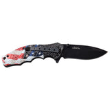 Master Lot of 12 A/O American Flag Folding 3Cr13 Stainless Pocket Knife A104AFXX