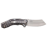 Master Lot of 12 A/O Cleaver Gray Folding 3Cr13 Stainless Pocket Knife A113BXX